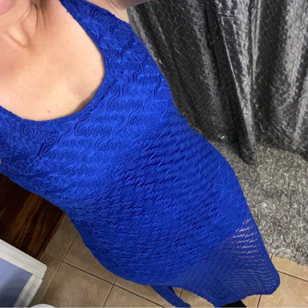 Beautiful blue lace dress - Picture 5 of 12